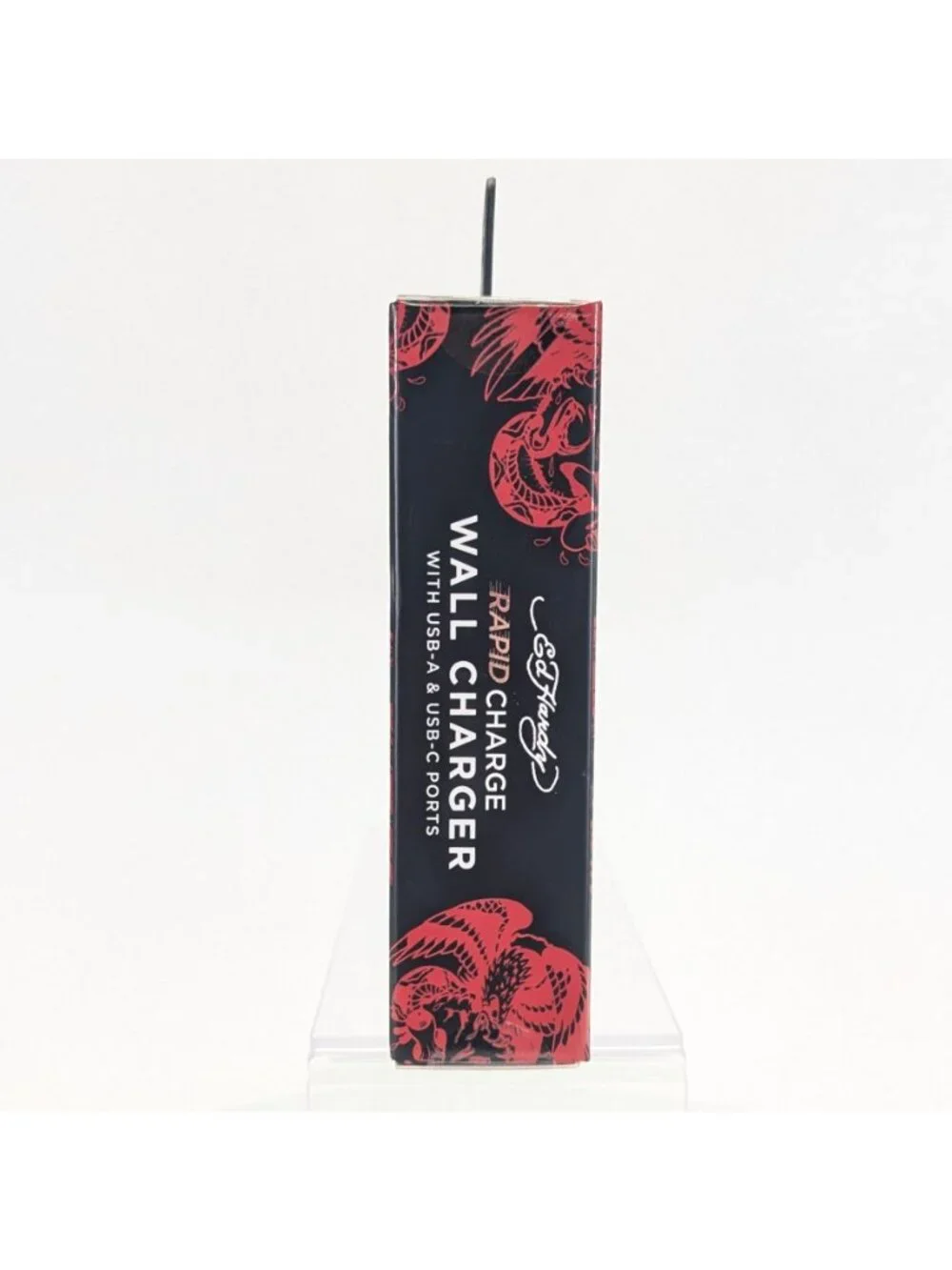 Ed Hardy Rapid Phone Wall Charger White Skull Flower USB-A & C Ports NIB